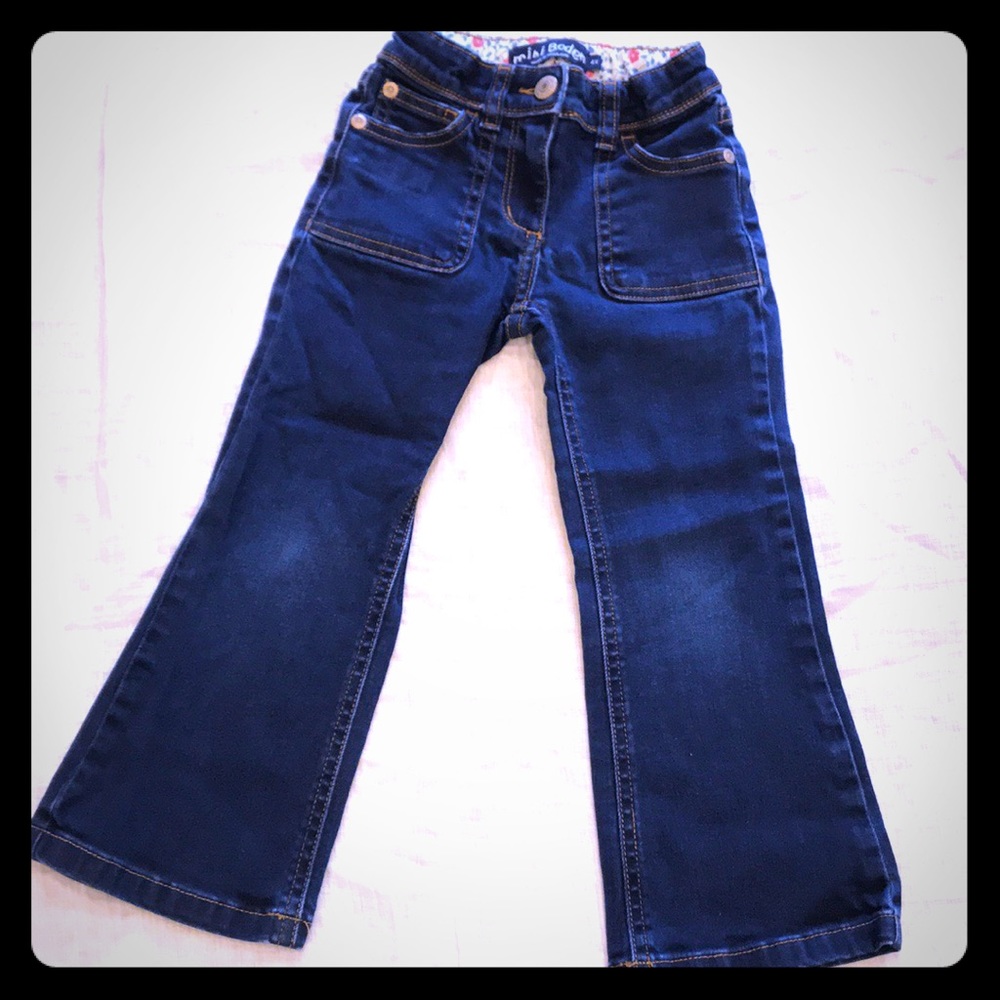 Mini Boden Wide Leg Dark Denim